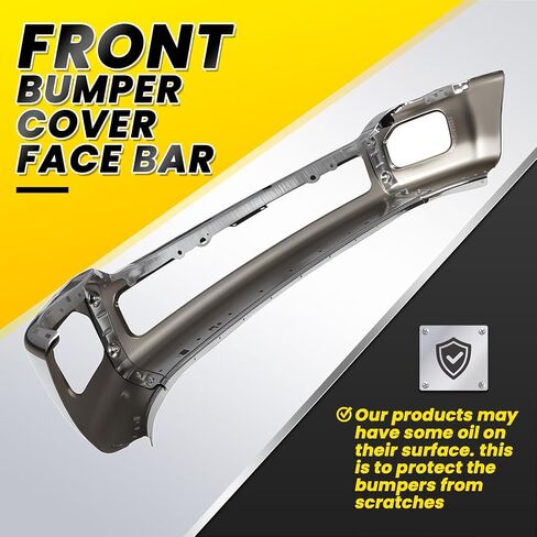Chrome Front Bumper Face Bar Compatible with F-Series 250 F-Series 350 Super Duty 2011-2016 with Fog Lamp Holes FO1002416 in Kuwait