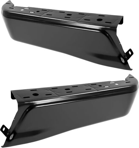 KUAFU Rear Bumper End Cap Compatible with 2015-2020 Ford F150 FO1102382 W/O Parking Sensor Hole Steel Bumper Guard Pad Cover Steel Powder Coated Black (2Pcs) in Kuwait