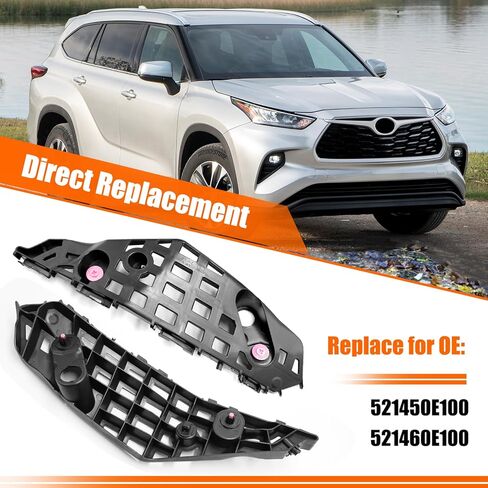 قطعتان من Yumzeco متوافقة مع دعامات الصدمات الأمامية Toyota Highlander 2020 2021 2022، استبدال مثبتات الصدمات البلاستيكية من الجانب الأيسر والأيمن لـ 521450E100 521460E100 (لن تناسب موديلات XSE) in Kuwait