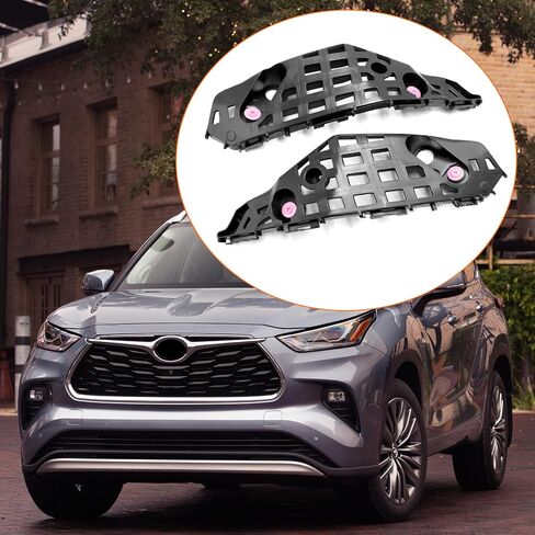 قطعتان من Yumzeco متوافقة مع دعامات الصدمات الأمامية Toyota Highlander 2020 2021 2022، استبدال مثبتات الصدمات البلاستيكية من الجانب الأيسر والأيمن لـ 521450E100 521460E100 (لن تناسب موديلات XSE) in Kuwait