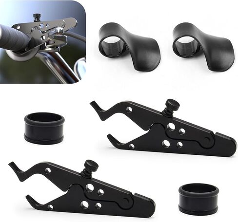 WZP Motorcycle Throttle Assist, ABS Plastic Motorcycle Cruise Control, 2PCS Wrist Hand Grips, 2PCS Motorcycle Throttle Lock with 2 Silicone Ring, Universal Control Crucero Moto Accessories in Kuwait