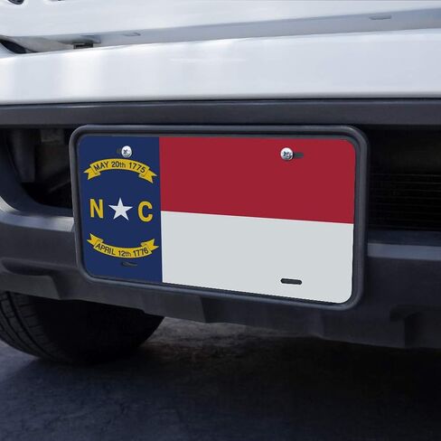 GRAPHICS & MORE North Carolina State Flag Novelty Metal Vanity License Tag Plate in Kuwait