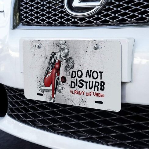 GRAPHICS & MORE Harley Quinn Already Disturbed Novelty Metal Vanity Tag License Plate in Kuwait