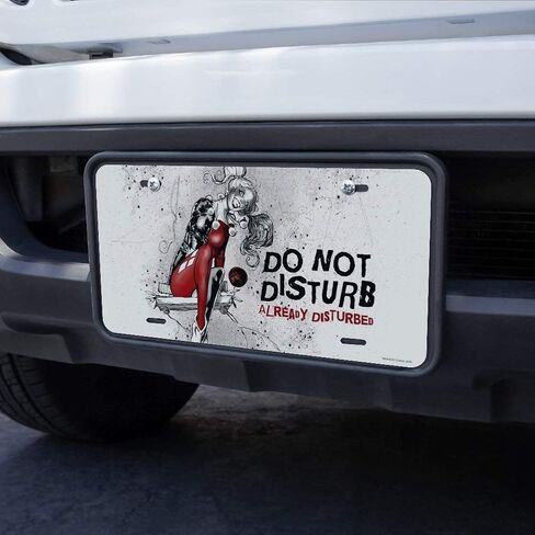 GRAPHICS & MORE Harley Quinn Already Disturbed Novelty Metal Vanity Tag License Plate in Kuwait