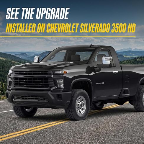 Trim Illusion Chrome Patented Door Handle Cover Overlay for 2019-2026 Chevrolet Silverado, Tahoe, Suburban & GMC Sierra, Yukon, Hummer EV | Easy No-Tool Install | US Patented in Kuwait
