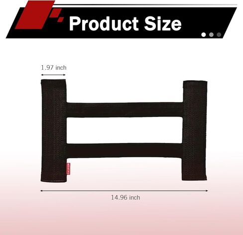 1 PC Elastic Car Trunk Organizer Strap, Adjustable Hook and Loop Tape Cargo Fixing Belt, Self-Adhesive Magic Tape Trunk Storage Organizer, Universal for Cars SUVs (Black) in Saudi Arabia