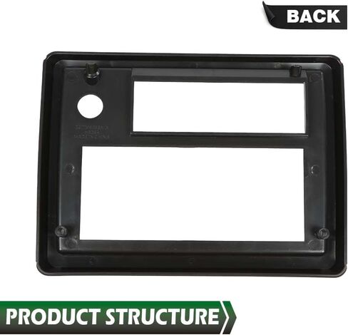 لوحة وجه راديو LQI متوافقة مع Chevy Monte Carlo/تناسب Chevy El Camino 1981 1982 1983 1984 1985 1986 1987 1988 أسود مع زخرفة حمراء in Kuwait
