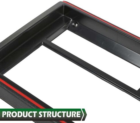 لوحة وجه راديو LQI متوافقة مع Chevy Monte Carlo/تناسب Chevy El Camino 1981 1982 1983 1984 1985 1986 1987 1988 أسود مع زخرفة حمراء in Kuwait