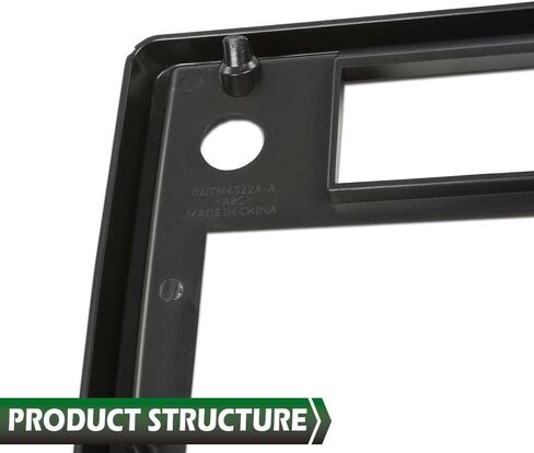 لوحة وجه راديو LQI متوافقة مع Chevy Monte Carlo/تناسب Chevy El Camino 1981 1982 1983 1984 1985 1986 1987 1988 أسود مع زخرفة حمراء in Kuwait