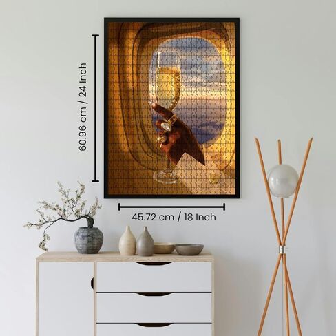 Smard Art Puzzles for Adults 1000 Pieces, Catching Flights 1000 Piece Puzzle for Adults, Travel Art Jigsaw Puzzles 1000 Pieces Luxury Family 1000 Piece Puzzle in Saudi Arabia