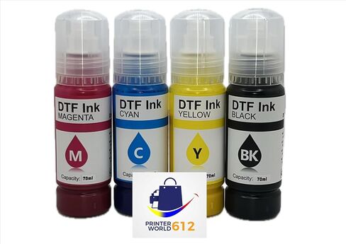 Super-Tank DTF T-Shirt Printer with DTF Ink and Powder Pack for Heat Transfers, Easy Filling, Built-in Scanner and Copier - New, Medium DTF Conversion Printer in Kuwait
