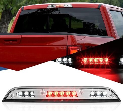 Auto Dynasty LED 3rd Third Tail Brake Light Compatible with 2015-2020 Ford F-150/2017-2020 F250 F350 F450 F550 Super Duty, Chrome Housing Centre High Mount Cargo Lamp in Kuwait