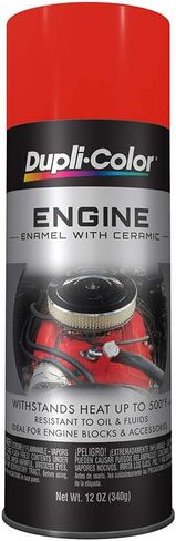 Dupli-Color ( EDE160707 -6 PK) Chevrolet Orange-Red Engine Enamel with Ceramic - 12 oz. Aerosol, (Case of 6) in Kuwait