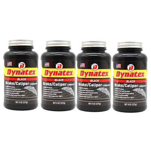 حوض تشحيم الفرامل والفرجار من Dynatex، حوض سعة 8 أونصة - شحم بنتون عالي الحرارة، معزز بالجرافيت، مضاد للالتصاق وحماية EP، مقاوم للصدأ والتآكل (8 عبوات) in Saudi Arabia