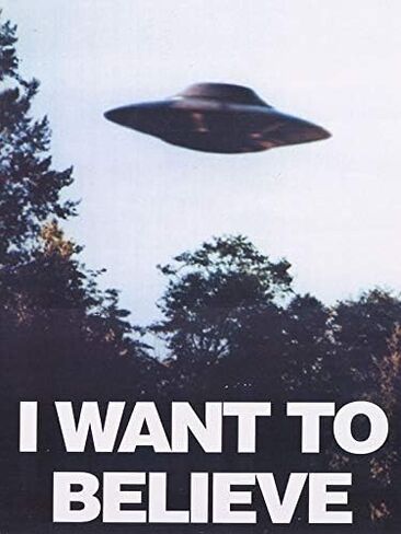 The X-Files I Want to Believe - Sticker Graphic - Auto, Wall, Laptop, Cell, Truck Sticker for Windows, Cars, Trucks in Kuwait