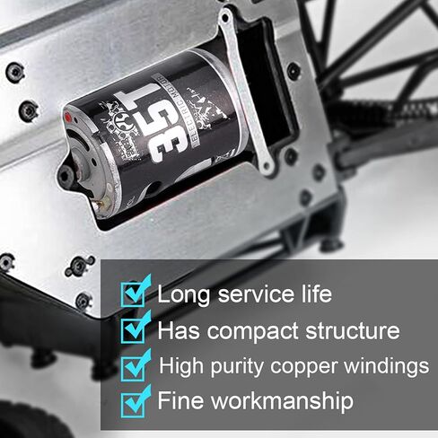 RC Crawler Motor, High Torque Sensored Brushless 1/10 Scale for Off-Road Crawling and Hobbyists Adventure Enthusiasts in Kuwait