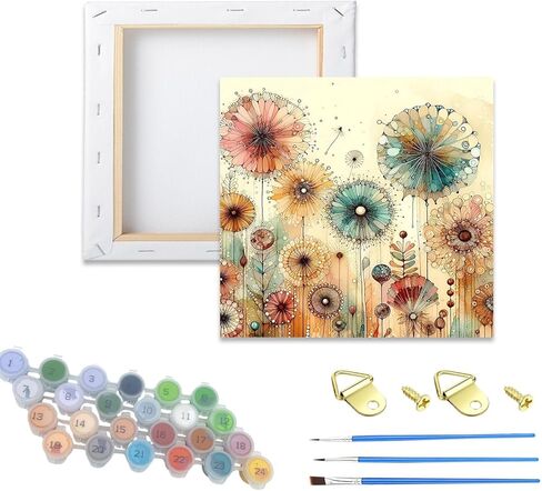 Hestarcul Flowers Adult Paint by Number Kits,Sunflower Painting Kits on Canvas,Large Color by Numbers Watercolor Gifts for Friends Home Wall Decor in Saudi Arabia