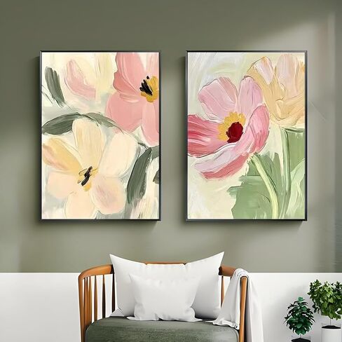 3 Pack Paint by Numbers Kit for Adults, Wildflowers Paint by Numbers Kit for Adults, Easy Acrylic Painting by Numbers Kits for Adult on Canvas with Beginner for Home Wall Art Decor 12x16 inch in Saudi Arabia