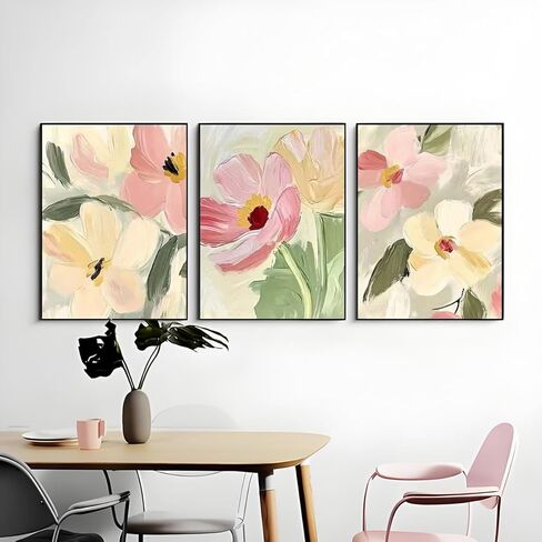3 Pack Paint by Numbers Kit for Adults, Wildflowers Paint by Numbers Kit for Adults, Easy Acrylic Painting by Numbers Kits for Adult on Canvas with Beginner for Home Wall Art Decor 12x16 inch in Saudi Arabia