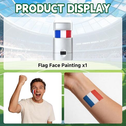 LAHAND 41Pcs Soccer Party Favors,Soccer Goodie Bags Stuffers with Tattoos Stickers Patriotic Fan Facial Paint Sport Whistles Slap Bracelets for Soccer Party Supplies in Saudi Arabia
