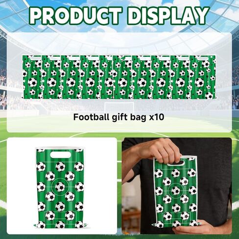 LAHAND 41Pcs Soccer Party Favors,Soccer Goodie Bags Stuffers with Tattoos Stickers Patriotic Fan Facial Paint Sport Whistles Slap Bracelets for Soccer Party Supplies in Saudi Arabia