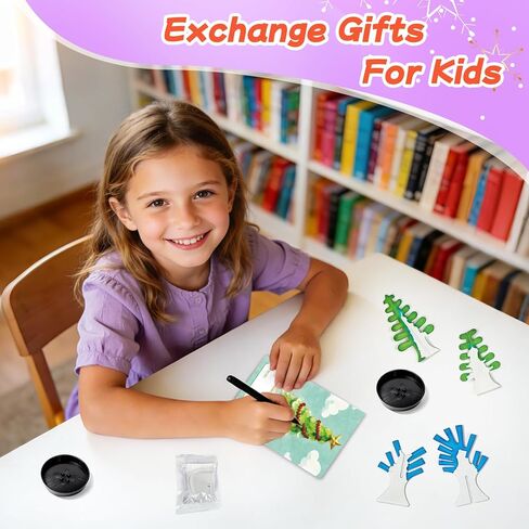 24 Pcs Growing Crystal Trees Bulk with Cards for Kids STEM Science Experiment Kit Party Favors Classroom Prizes Goodie Bags Stuffers Gifts Exchange for Boys and Girls in Kuwait