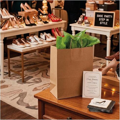 Boaz Trading Kraft Paper Gift Bags - Brown (Debbie: 10x5x13) in Kuwait