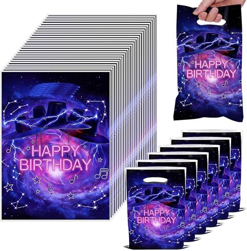 Colorato 30 Pcs Kpop Goodie Bags for Birthday Decorations, K pop Party Bags with Handles, Kpop Party Favors Demon Movie Gift Bag for Boy Music Theme Decorations, Size (7.09" x 9.84") in Saudi Arabia