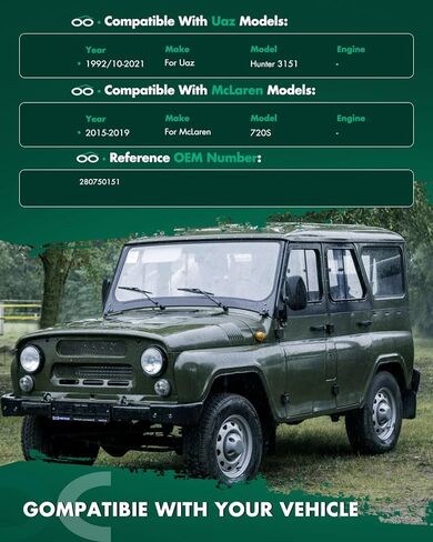 SCITOO مجموعة جسم الخانق الكهربائية متوافقة مع 1992/10-2021 لـ Uaz Hunter 3151 | لـ McLaren 720S 2015 2016 2017 2018 2019 يستبدل 0280750151 in Kuwait