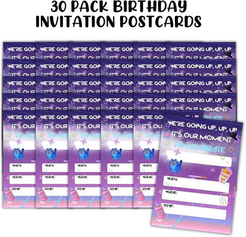 Lashicorn Hunter Birthday Party Invitations Cards 30pk 5x7" Postcards Singer Anime K Fans Pop Themed Party Character Demon We’re Going Up in Kuwait