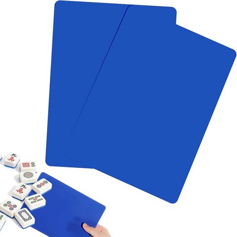 2 Pcs Mahjong Tile Mixer Shuffler, Plastic Mahjong Shuffler Cards for Mixing and Shuffling Tiles Fast Mixing Tool Mahjongs Accessories Gifts for Mahjongs Lovers (Blue) in Kuwait