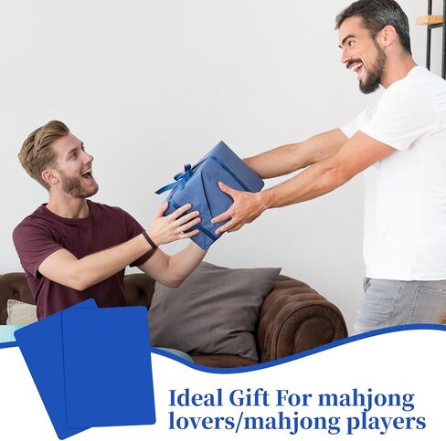 2 Pcs Mahjong Tile Mixer Shuffler, Plastic Mahjong Shuffler Cards for Mixing and Shuffling Tiles Fast Mixing Tool Mahjongs Accessories Gifts for Mahjongs Lovers (Blue) in Kuwait