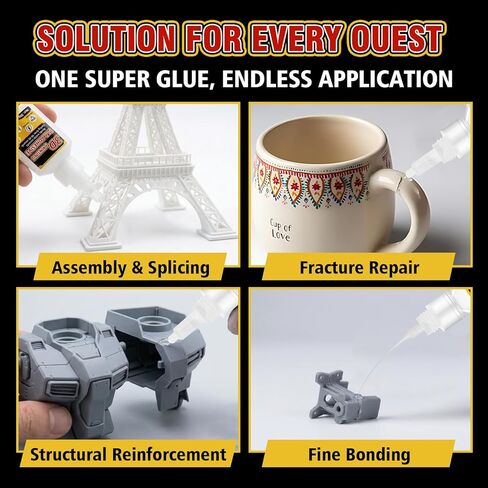 3D Printer Glue 30g with Precision Dropper – Fast-Drying CA Adhesive for PLA, ABS, PETG & TPU – Strong Bond for 3D Prints, Models & Miniatures – Anti-Clog, Clear - 3D Printing Accessories in Saudi Arabia