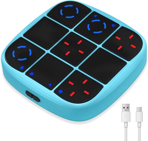 Rechargeable Tic-Tac-Toe Bolt Game, Upgraded 4-in-1 Handheld Puzzle Console, Electronic Educational Memory Game, Portable Travel Car Ride Board Games for Kids Adults (Yellow) in Saudi Arabia