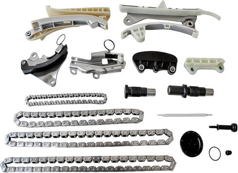 مجموعة سلسلة التوقيت من AUCERAMIC لـ 1997-2010 Ford Explorer، 2005-2010 Mustang، 2001-2010 Ford Ranger & Mazda B4000، 1998-2010 Mercury Mountaineer 4.0L V6 SOHC استبدال # TS20395F in Kuwait