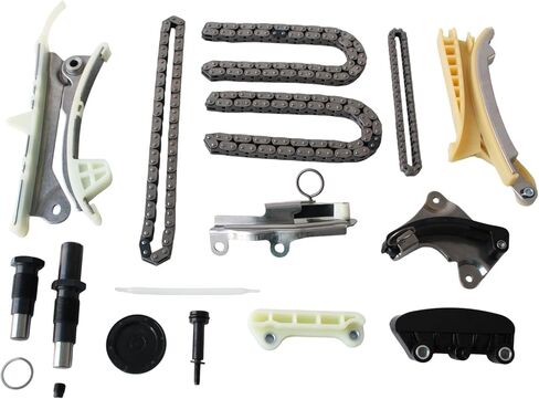 مجموعة سلسلة التوقيت من AUCERAMIC لـ 1997-2010 Ford Explorer، 2005-2010 Mustang، 2001-2010 Ford Ranger & Mazda B4000، 1998-2010 Mercury Mountaineer 4.0L V6 SOHC استبدال # TS20395F in Kuwait