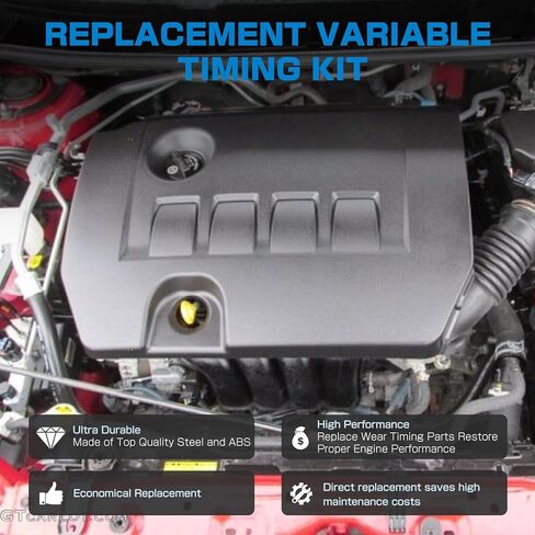 مجموعة سلسلة التوقيت مع ضرس ترس عادم ومدخل VVT متوافق مع Toyota Corolla Prius Matrix Scion XD Pontiac Vibe 1.8L 2009-2015 استبدال 13070-0T010 13050-0T010 in Kuwait