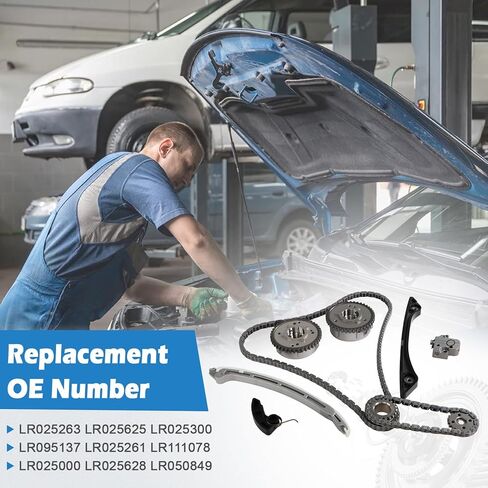 2.0L Timing Chain Kit Fit for Land Rover Discovery Sport 2015-2018, for Land Rover Range Rover Evoque 2012-2018 Replace # CJ5E6C525AD CJ5E6C524AD in Kuwait