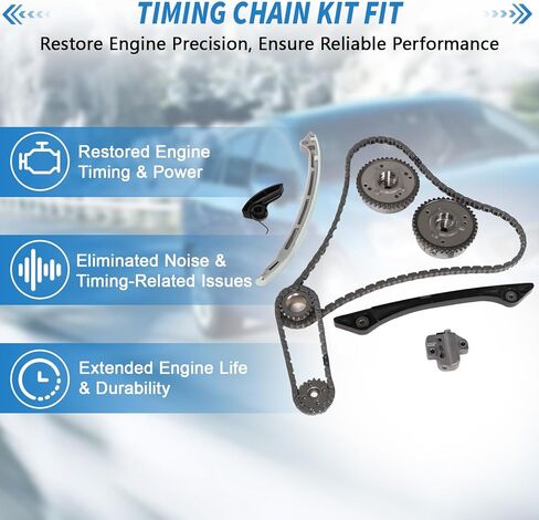 2.0L Timing Chain Kit Fit for Land Rover Discovery Sport 2015-2018, for Land Rover Range Rover Evoque 2012-2018 Replace # CJ5E6C525AD CJ5E6C524AD in Kuwait
