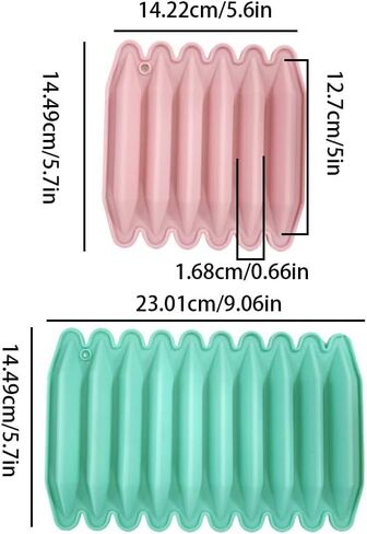 2 Pcs Crayon Molds Silicone Double Tipped 3D Melted Crayon Molds Oven Safe 6 Cavity & 10 Cavity Reusable Crayon Molds for DIY Making in Kuwait