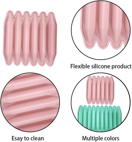 2 Pcs Crayon Molds Silicone Double Tipped 3D Melted Crayon Molds Oven Safe 6 Cavity & 10 Cavity Reusable Crayon Molds for DIY Making in Kuwait