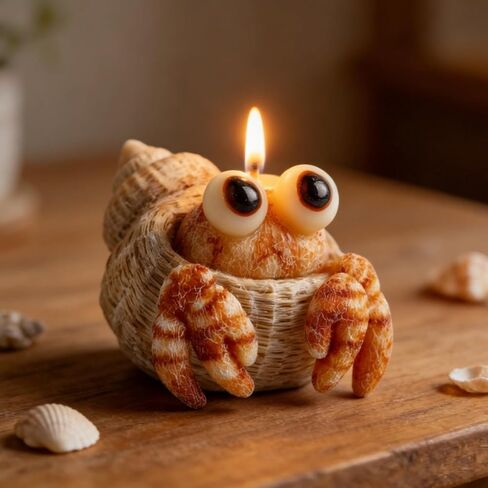 Hermit Crab Candle Mold, 3D Cute Animal Design Style Silicone Molds for Candle Making, Resin Casting Molds for DIY Epoxy Resin Craft, Plaster Ornament, Birthday Gifts & Handmade Craft Enthusiasts in Kuwait