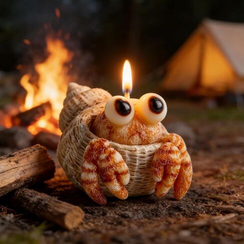 Hermit Crab Candle Mold, 3D Cute Animal Design Style Silicone Molds for Candle Making, Resin Casting Molds for DIY Epoxy Resin Craft, Plaster Ornament, Birthday Gifts & Handmade Craft Enthusiasts in Kuwait