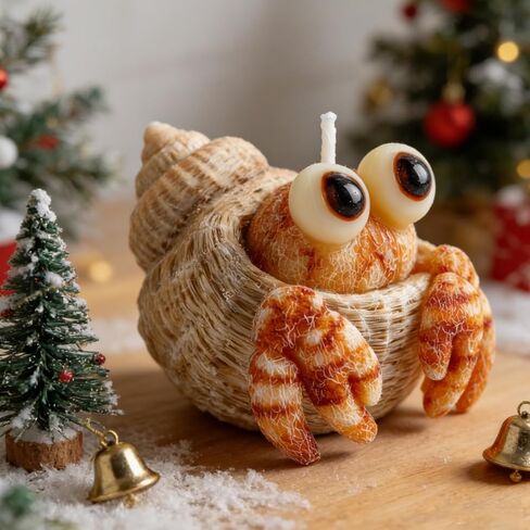 Hermit Crab Candle Mold, 3D Cute Animal Design Style Silicone Molds for Candle Making, Resin Casting Molds for DIY Epoxy Resin Craft, Plaster Ornament, Birthday Gifts & Handmade Craft Enthusiasts in Kuwait