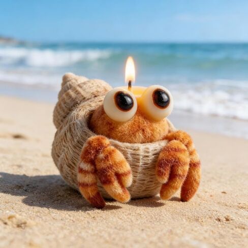 Hermit Crab Candle Mold, 3D Cute Animal Design Style Silicone Molds for Candle Making, Resin Casting Molds for DIY Epoxy Resin Craft, Plaster Ornament, Birthday Gifts & Handmade Craft Enthusiasts in Kuwait