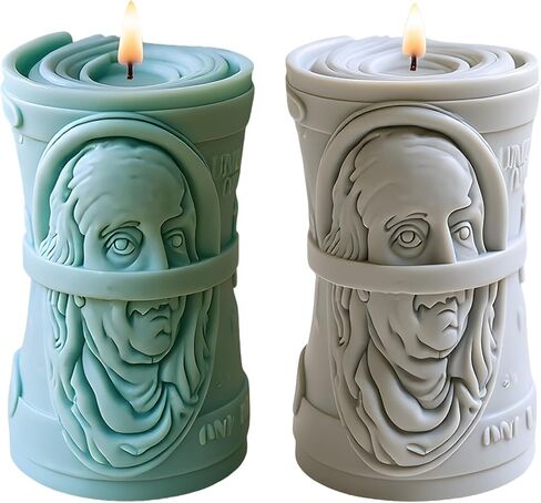 Dollar Candle Mold Dollar Pillar Silicone Candle Molds for Candles Making Resin Casting Aromatherapy Candles Handmade Wax Home Decor in Kuwait