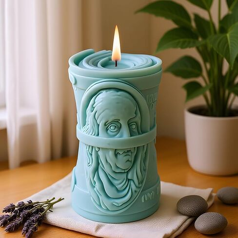 Dollar Candle Mold Dollar Pillar Silicone Candle Molds for Candles Making Resin Casting Aromatherapy Candles Handmade Wax Home Decor in Kuwait