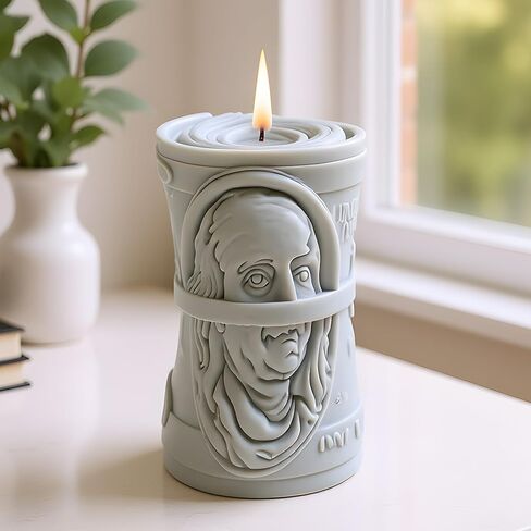 Dollar Candle Mold Dollar Pillar Silicone Candle Molds for Candles Making Resin Casting Aromatherapy Candles Handmade Wax Home Decor in Kuwait