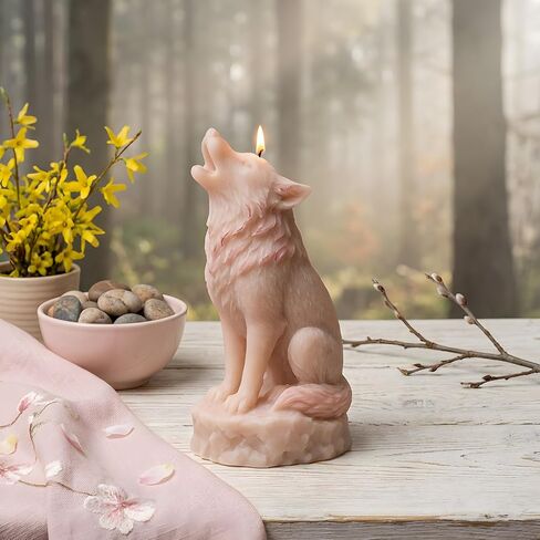 Wolf Candle Molds Animal Wolf Silicone Candle Mold for Candles Making Resin Casting Aromatherapy Candles Handmade Wax Home Decor in Kuwait