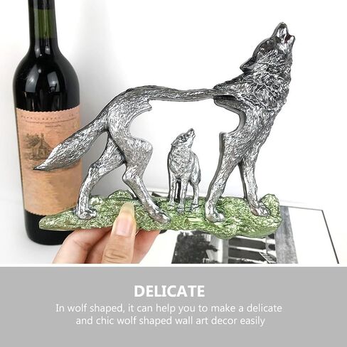 Wolf Shaped Silicone Mold for Epoxy Resin Crafts 3D Forest Wolf Figurine Mold Reusable DIY for Resin Casting and Craft Projects in Kuwait